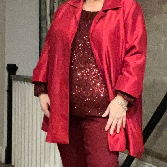 Red Satin Jacket - Picture 9 of 9
